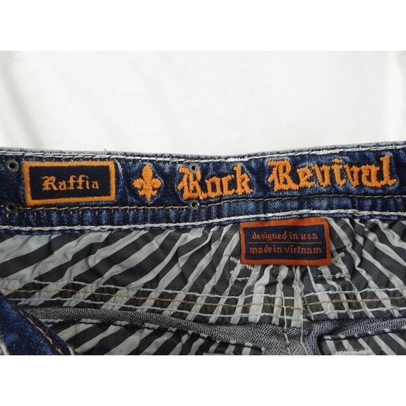Rock Revival Raffia Skinny Jean Size 26 - Picture 6 of 9